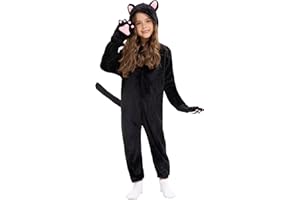 CORESPE Cat Costume Kids Halloween Animal Onesie for Girls Boys