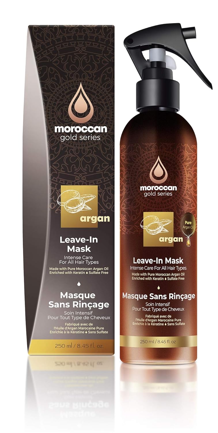 Moroccan Gold Series LeaveIn Hair Mask Argan Oil Hair Mask Enriched with Keratin