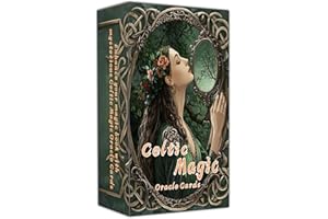 GZSYXHJYXGS Celtic Magic Oracle Cards, Tarot Card, Oracle Cards for Beginners, Holistic Affirmations Wicca, Perfect for Creating a Magical and Personalized Deck, Create Your Magical Deck for Spiritual Practice