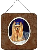 Stampa In Alluminio Caroline Treasures – Yorkshire Terrier, 15x15 Cm, Per Interni/Esterni, Con Corda, Multicolore - 3