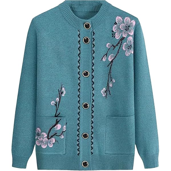 トップス vintage knit cardigan Aging processing 71v6de24ZFL._UY350_.jpg