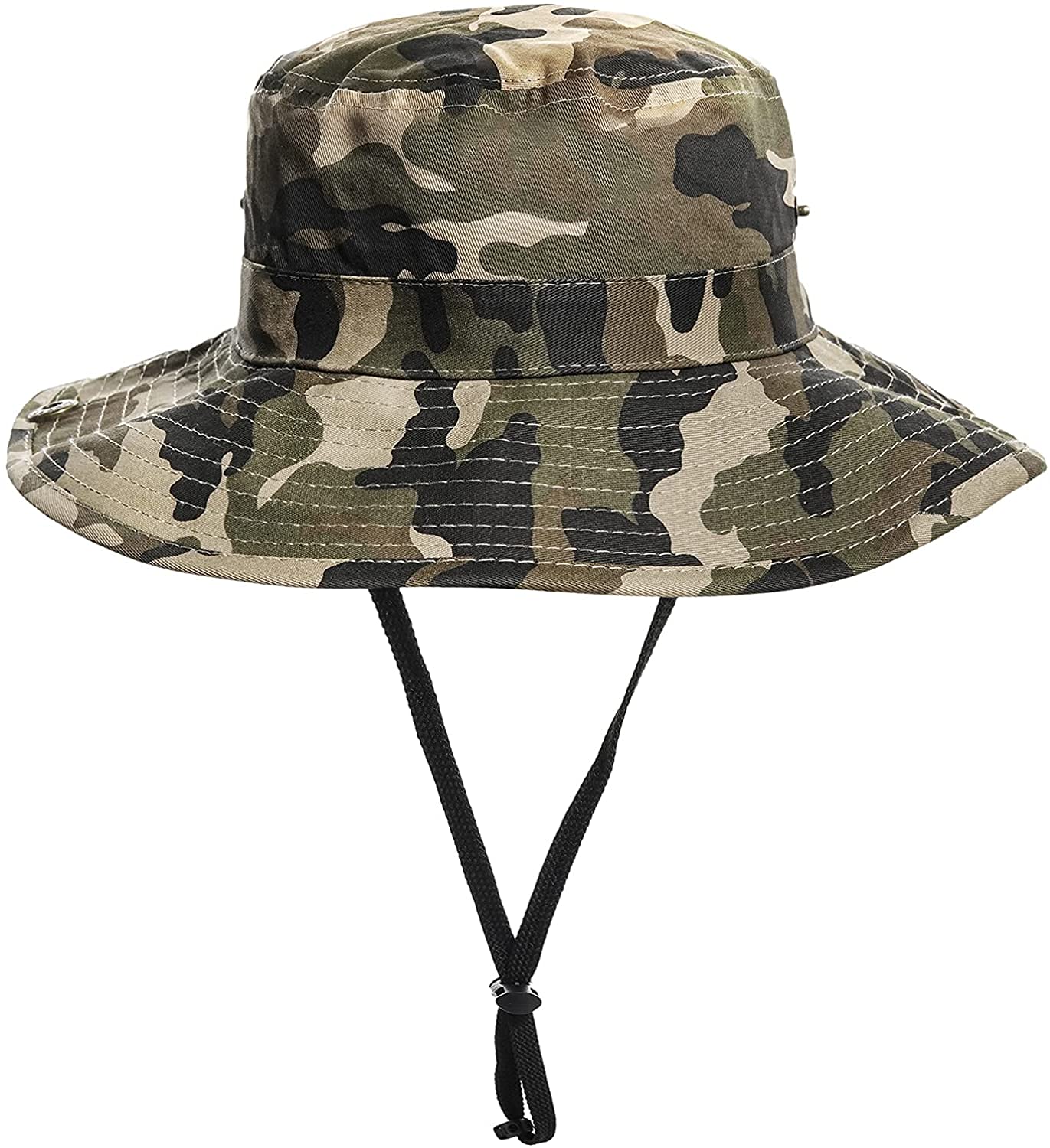 Boys Camo Sun-Bucket-Hat Summer Outdoor Safari Fishing-Hat Boonie-Cap for Big Kids 7-14Yrs (Size: 7), Camob, 4-8 Years — image 1