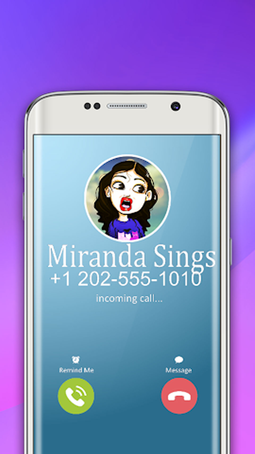 A Real Voice Call From Miranda Free Fake Phone Calls Id Pro 2019 Prank For Kids