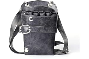 Scissors Pouch PU Leather Salon Barber Hairdressing Scissors Holster Hair Stylist Tools Bag Comb Shear Holster Waist Shoulder