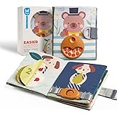 Taf Toys Busy Book for Toddlers 1-3, Montessori Quiet Activity Book with 15 Activities - Opposites Concepts - Ideal Toddler Busy Book for 1 Year Old - Boy Toys Girl Birthday Gift