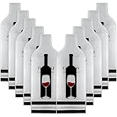 LIVEBAY 10 Set Wine Bags for Travel, Wine Bottle Travel Protector Bags, Wine Travel Bags for Wine Bottles Airplane, Wine Packaging Skins Sleeves for Air, Car and Cruise Travel
