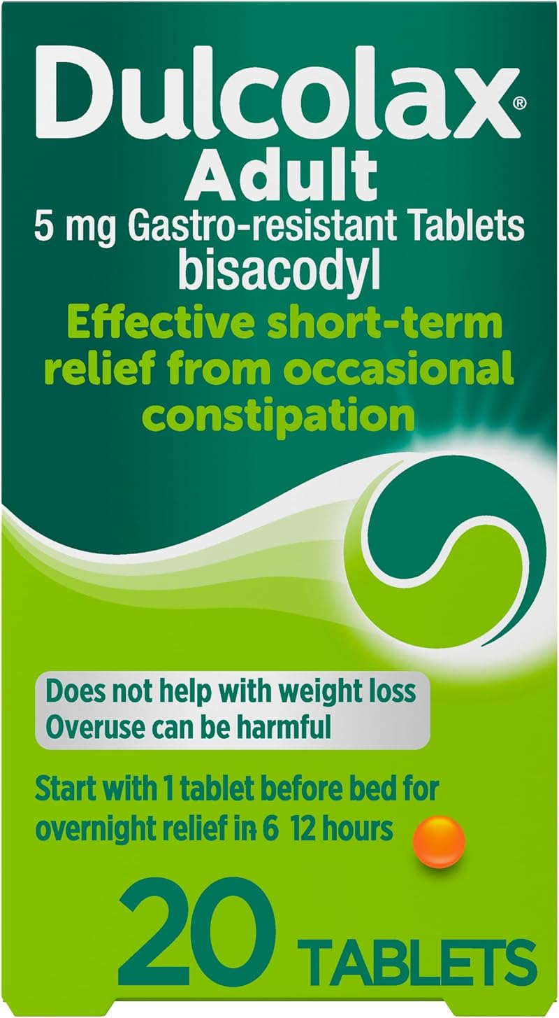 Dulcolax Adult 5 mg Gastro-Resistant Tablets 20 Count