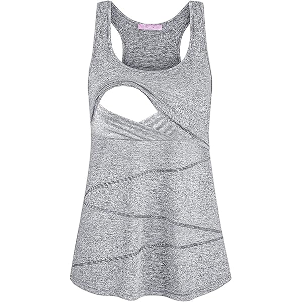 Maternity Tops Ekouaer Nursing Tank Tops Sleeveless