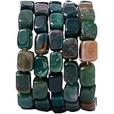 Natural Large Indian Agate Cube Stone Beads 8x11mm 38cm/str Loose Semi Gemstone Stone Square Beads for Making Bracelets Necklace