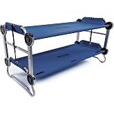 Disc-O-Bed Youth Double Cot Kid-O-Bunk w/ 200 Pound Capacity &amp; Carry Bags