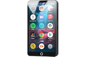 CONRAIN 96GB MP3 Player with Bluetooth and WiFi, Portable 4.02" IPS Touchscreen Music Player with Spotify, Audible, Amazon Music, Deezer, Android Mp4 Mp3 Player with Speaker, FM Radio, MP3 Player for Kids