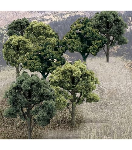 Amazon.com: WOODLAND SCENICS TR1571 Mix Green Decid Trees 2-3 (23