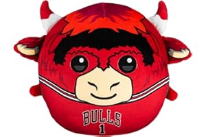 THE SLEEP SQUAD Sleep Squad Chicago Bulls Benny The Bull 12" Mascot Kiri Cloud Plushie - Official NBA Plush