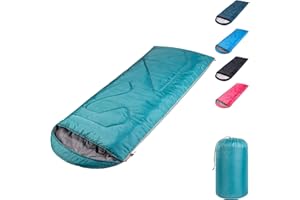 PY SUPER MODE Sleeping Bags for Adults, Extra-Wide Camping Sleeping Bag for Kids- Waterproof, Lightweight, Portable -3 Season Warm & Cool Weather- Ideal for Hiking Backpacking with Compression Sack