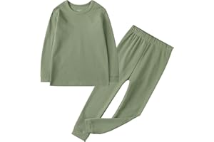 Owlivia 100% Organic Cotton Baby Long Sleeve Pajama Sets, Toddler Boy Girl 2-Piece Sleepwear