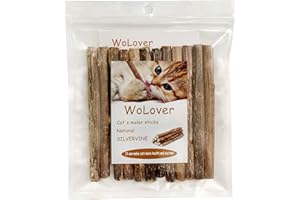 WoLover Silvervine Sticks for Cats, Natural Catnip Sticks Matatabi Chew Sticks Teeth Molar Chew Toys for Cat Kitten Kitty (at