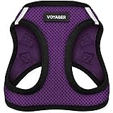 Voyager Step-in Air Dog Harness - All Weather Mesh Step in Vest Harness for Small and Medium Dogs by Best Pet Supplies - Purp