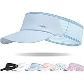 YANIKY Kids Sun Visor Hats for Girls Boys Lightweight UPF50+ Packable Sun Hat for Running Golf Outdoor Sports