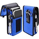 KATOLK Dual Phone Holster, Large Smartphone Pouch, Belt Cell Phone Holder for iPhone 16/15/14 Pro Max & Samsung Phones, Compatible with Power Bank, for Work, Hiking, Camping, Barbecue, Rescue (XL)