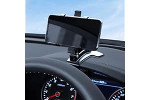 Lyxheth Universal Car Phone Holder Mount, Phone Holders for Your Car, 360 Rotation Dashboard Phone Holder, Multifunctional Clip Design Phone Mount Car Accessories Suitable for 4 to 7 inch Smartphones
