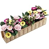 Miniature Potted Plant Flower Colorful 1:12 Mini Dollhouse Fairy Garden Bonsai Plant Clay Model Micro Landscape Decoration