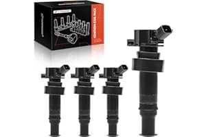 A-Premium Ignition Coil Pack Set of 4 Compatible with Hyundai Accent 2012-2020 Veloster 2012-2017 Kia Rio Soul 2012-2019 L4 1
