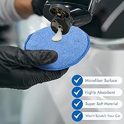 10 Pack Wax Applicator Pads, Microfiber Applicator
