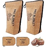 2 Pack Insulated BBQ Blanket for Resting Meat Large Capacity, Reusable Thermal Bag for Brisket, Pork & Turkey, Easy to Clean & Portable Grilling Accessories, Great for Camping & Gifts for Men