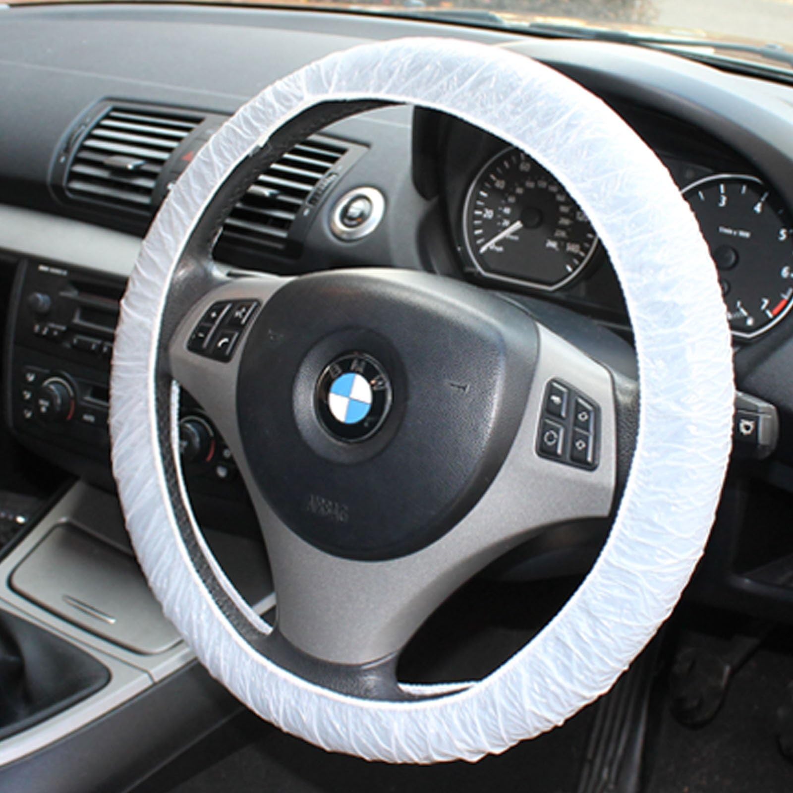 50 x Disposable Car Steering Wheel Covers Elasticated Fit Vehicle Protection by AllTrade Direct