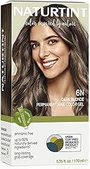 Naturtint 6N Dark Blonde Permanent Hair Color (Pack of 1), Ammonia Free, Vegan, Cruelty Free, up to 100% Gray Coverage, Long 