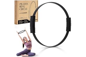 Krightlink Pilates Ring Circle, 14" Magic Circle Pilates Rings for Focusing on Toning Inner Thighs, Arms, and Core, Fitness Exercise Ring Workout Ring for Yoga and Pilates