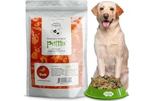Healthy Dogma - PetMix Dehydrated Dog Food - Grain-Free, Raw, Easy-to-Digest Homemade Dog Food with Freeze-Dried Duck, Goat’s Milk & Superfoods (Duck Dinner, 6 lbs)
