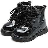 Komfyea Boys And Girls Lace Up Zipper Outdoor Ankle Boots(Toddler/Little Kids)