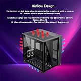 ionz KZ-900 PC Gaming Case V2 Dual Dynamic Mini Lite M-ATX Tempered Glass view 5