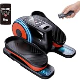 Under Desk Elliptical Machine, Electric Under-Desk Elliptical for Seniors - Mini Elliptical Exercise Equipment for Home with 12-Speed Touch Screen, Remote Control &amp; Reversible Motion