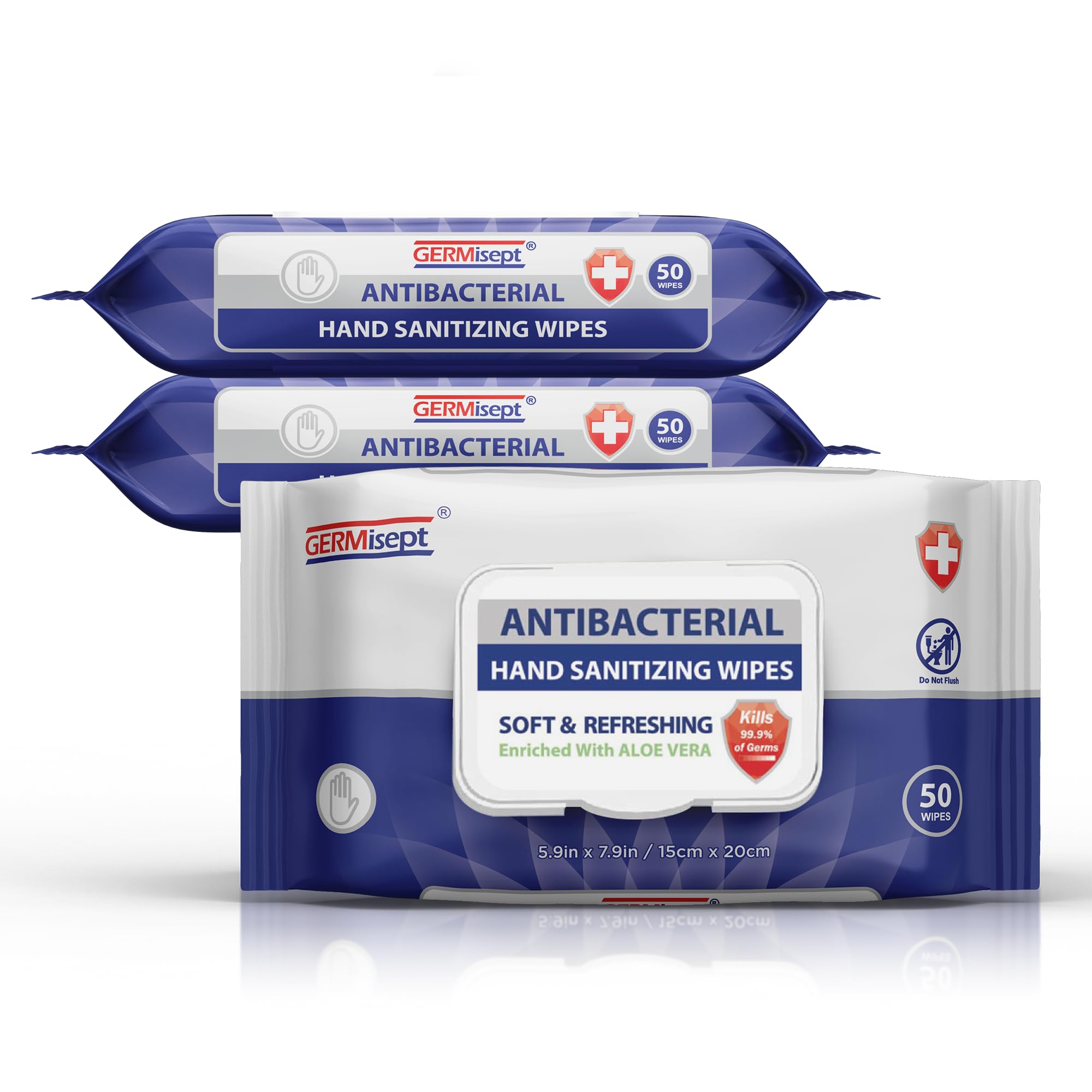Photo 1 of Germisept Antibacterial Hand Sanitizing Wipes Bulk Buy ((50 Count x
