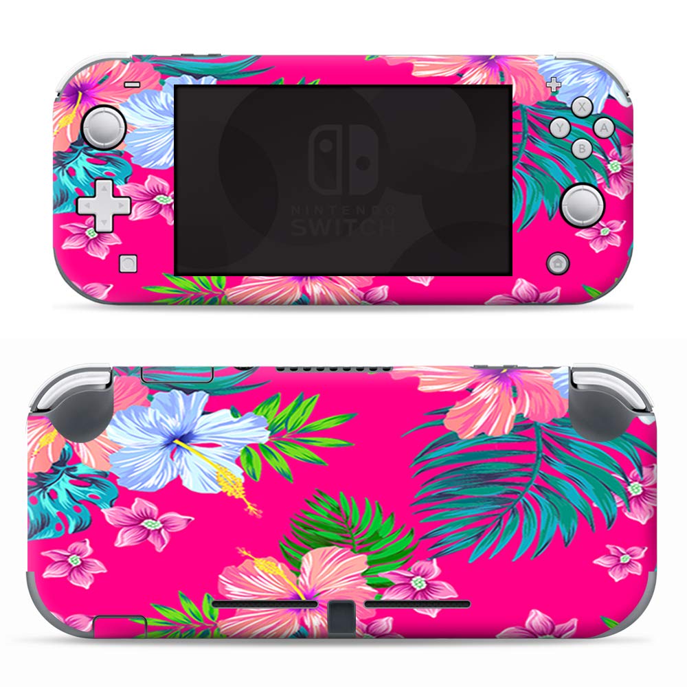 Amazon Com It S A Skin Wrap Compatible With Nintendo Switch R Lite Decals Vinyl Stickers Overlay Pink Neon Hibiscus Flowers Video Games