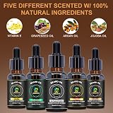 XIKEZAN Beard Oil Gift Set 5 Pack Classic Scents for Men Unscented view 2