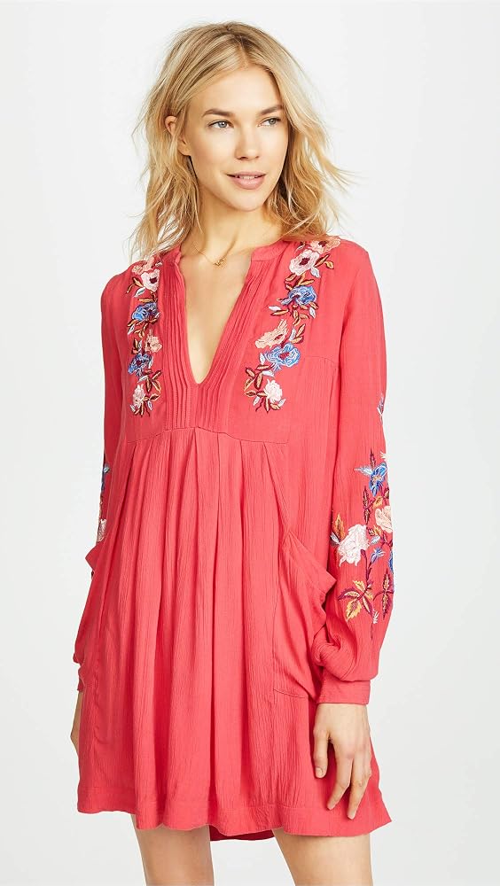 Free People Embroidered Dress Clearance 