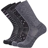 EnerWear 4/6 Pack Unisex Merino Wool Outdoor Hiking Trail Crew Sock
