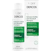 VICHY Dercos Dandruff Shampoo, Antifungal Itchy Scalp Treatment | Clinical strength selenium sulfide formula with Salicylic Acid &amp; Niacinamide. Dermatologist recommended for both men &amp; women.