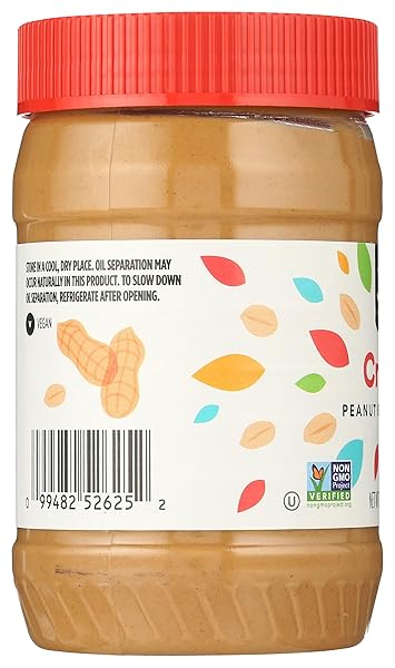 365 BY WHOLE FOODS MARKET, CREAMY PEANUT BUTTER SPREAD, NO STIR, 16 OUNCE