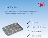 Tala 12 Cup Muffin Tin Non-Stick Carbon Steel Baking Tray 34.4 x 26.0 cm view 2