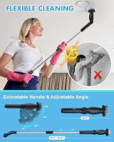 HOOFUN Electric Spin Scrubber 2024 Upgraded Cordless Power Brush 8 Heads view 4