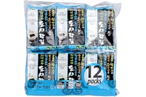 Jayone Roasted and Lightly Salted Seaweed, 0.17 Ounce (Pack of 12)