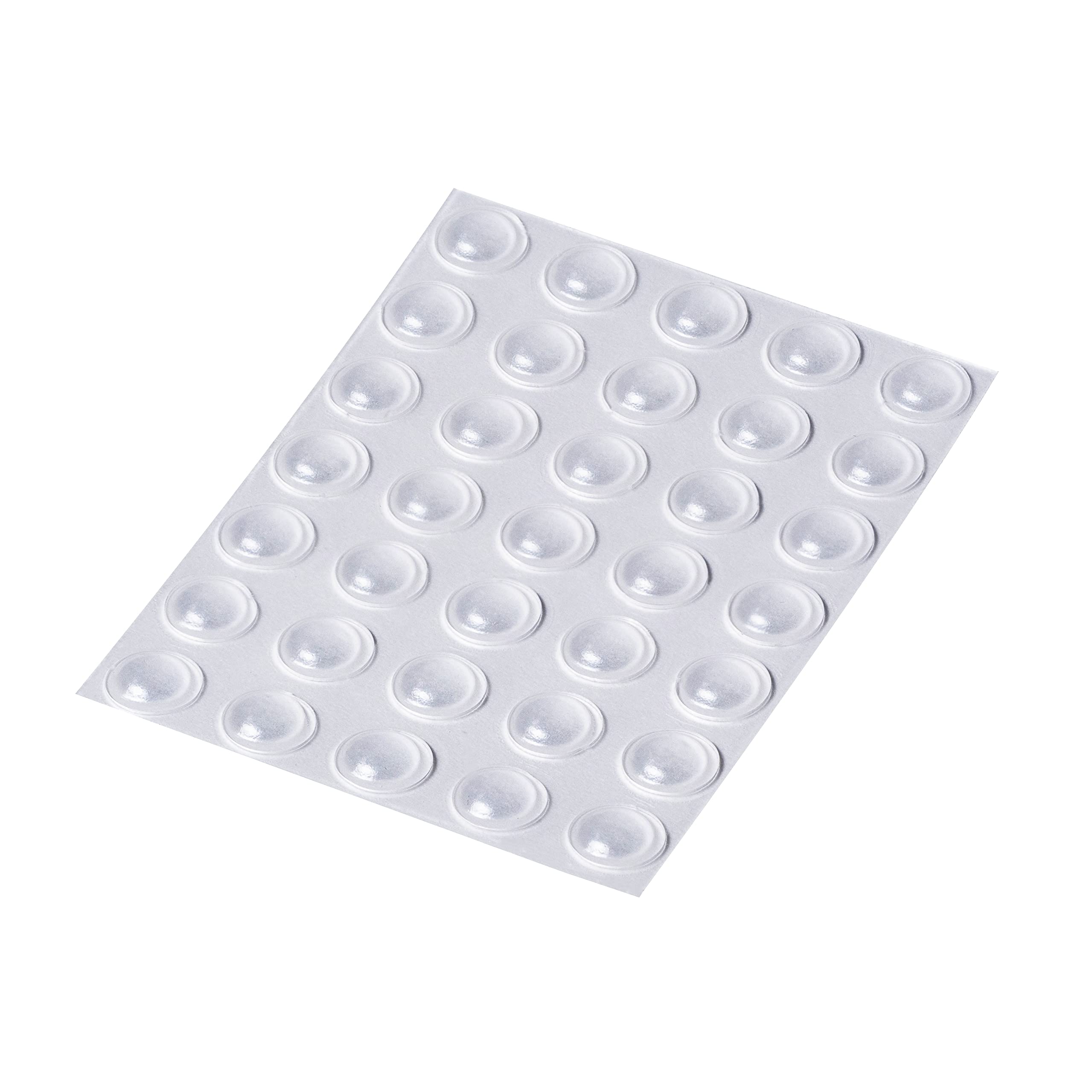 Happy Bananas Self Adhesive Domed Bumper Dots – Clear Rubber Feet for Crafts, Coasters, Surface Protection - 8mm x 2.2mm (35)