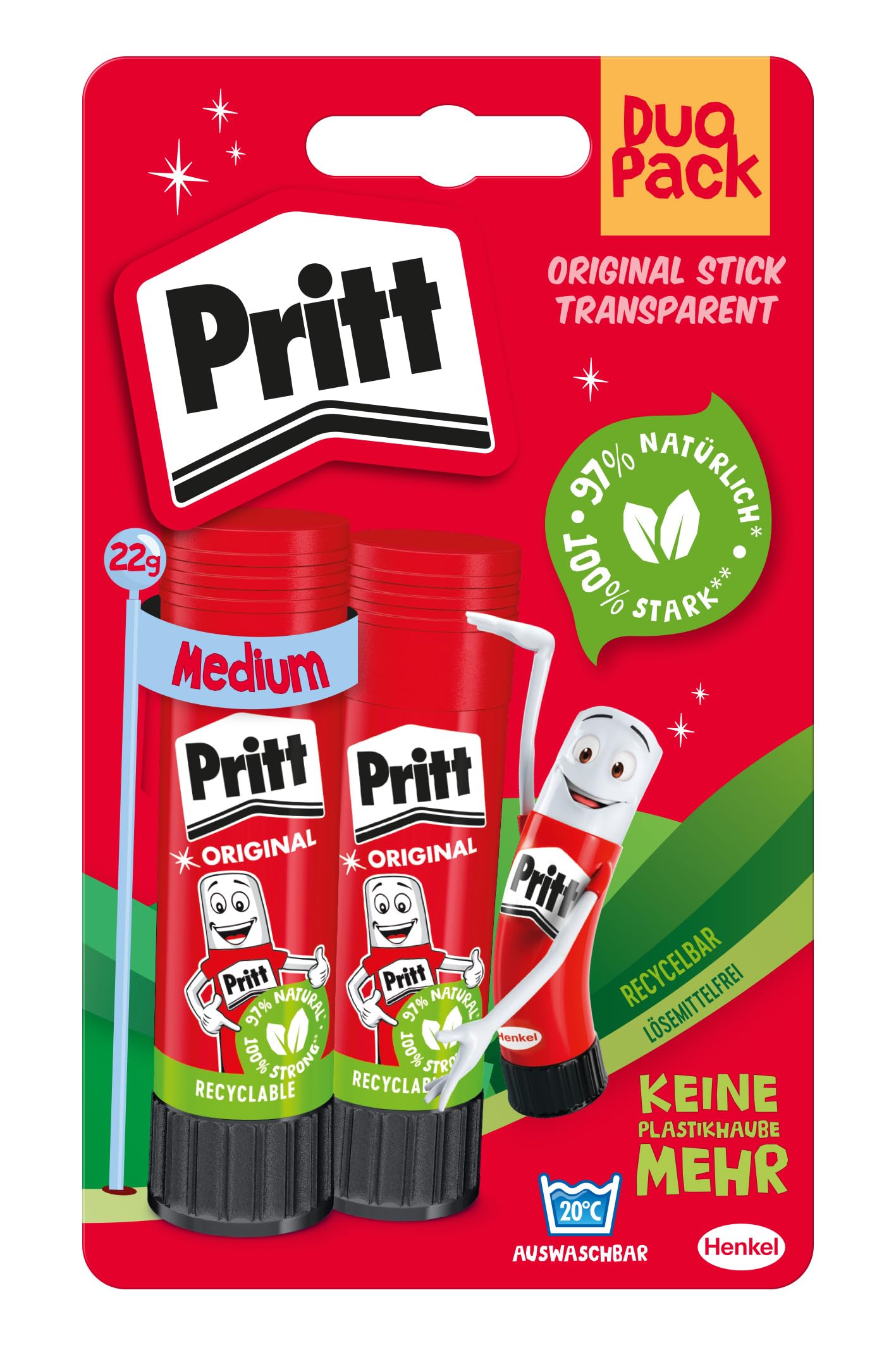 Pritt PK6DB Glue Stick 2x22g