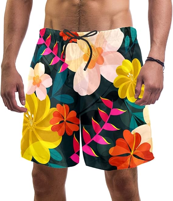 Herren-Badehose Schnelltrocknend - Boardshorts Mit Netzfutter Für Sport & Freizeit