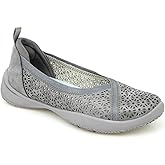 Jambu Women's Emma Ballet Flat, Gunmetal Shimmer, 7