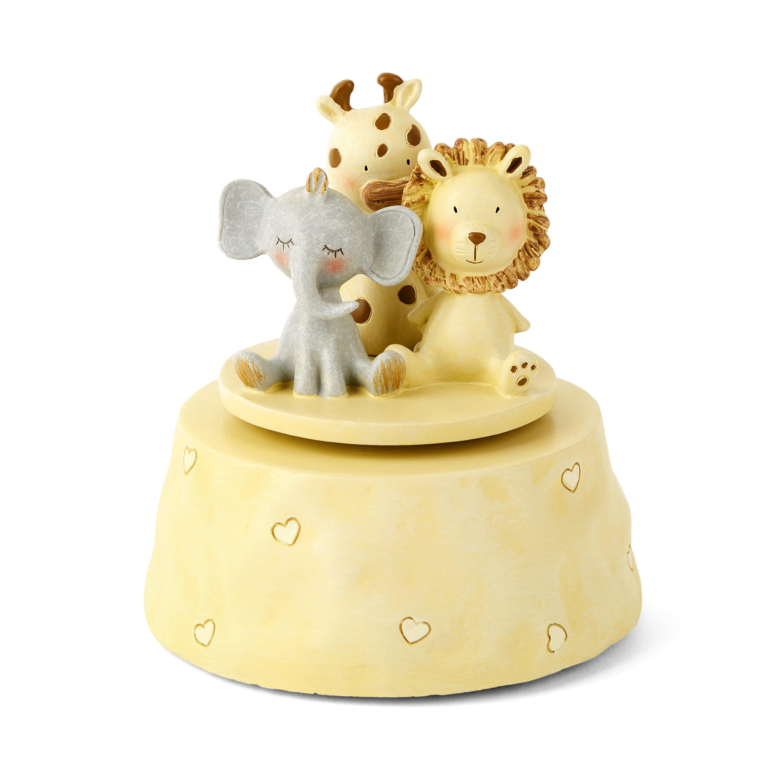 Mousehouse Gifts - Safari Animal Music Box for Nursery, Charming Lullaby Melody for Baby Boys and Girls